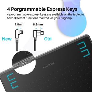 Tablette à stylet numérique Huion <span class=keywords><strong>HS64</strong></span> de petite taille, 8192 niveaux de pression, dessin numérique, stylo d'animation pas cher - Product Image 5