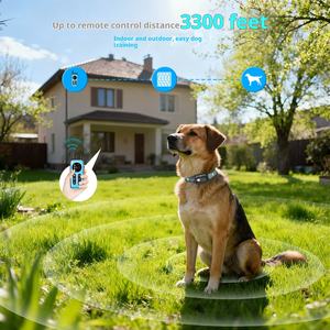 नया 1 टो 2 रिमोट कंट्रोल कुत्ता प्रशिक्षण कंपन इलेक्ट्रिक शॉक कॉलर रिचार्जेबल ip67 वाटरप्रूफ आउटडोर प्लास्टिक - Product Image 3
