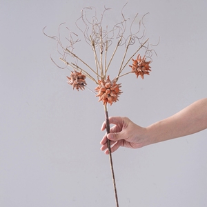 Ramo Artificiale di Eros Liquidambar con Bacche Naturali Essiccate, Effetto Realistico, per Decorazioni Matrimoniali e Vasi - Product Image 1