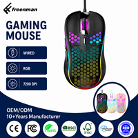 Souris de jeu ergonomique filaire 6D 7200 DPI avec capteur optique programmable pour ordinateur portable