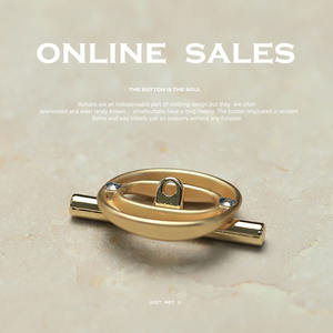 2025 New Fancy <b>Metal</b> Irregularly Alloy Gold Black Sew <b>Button</b> Garment Women's Suit <b>Button</b> - Product Image 3