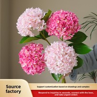 Bunga Hydrangea Buatan Sutra Batang Tunggal Seri G Ukuran Kecil Gaya Baru untuk Dekorasi Rumah Bergaya Eropa dan Fotografi