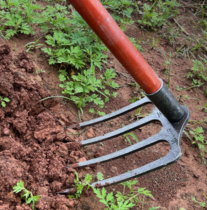 Râteau agricole multifonctionnel à cinq dents en acier au manganèse, outil robuste pour le déchaussement et le labourage du sol, adapté à l'excavation et au défrichement des terres - Product Image 3