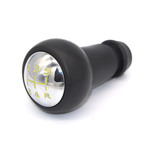 Pommeau de levier de vitesse de voiture 5 vitesses en cuir ergonomique pour Peugeot Citroen Renault - Product Image 5