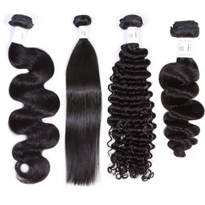 FBS-venta en línea de extensiones baratas sin procesar, distribuidor de Extensiones de Cabello 100% humano virgen con cutícula alineada