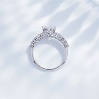 Only Love Eternal Fashion Light Luxury Herzschliff-Diamant Art-Shank-Ring aus Pt950, Labor-Diamant, im Labor gezüchteter Diamant-Ring, Bandringe für Damen