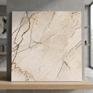 Carreaux de porcelaine émaillée numérique à imprimé marbre à prix abordable 1200x1200mm Dalles de sol brillantes - Product Image 1