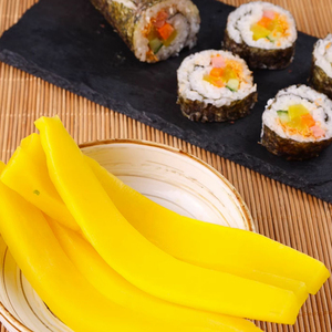 В продаже свежие вкусные хрустящие суши дайкон пряные сладкие консервированные овощи соленый корень традиционные роллы с нарезанным рисунком - Product Image 3