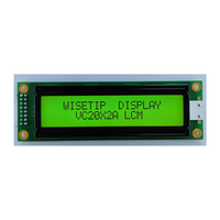 Fabricantes de paneles de pantalla LCD Wisetip Vc20X2A Solución de pantalla de módulo LCD de caracteres