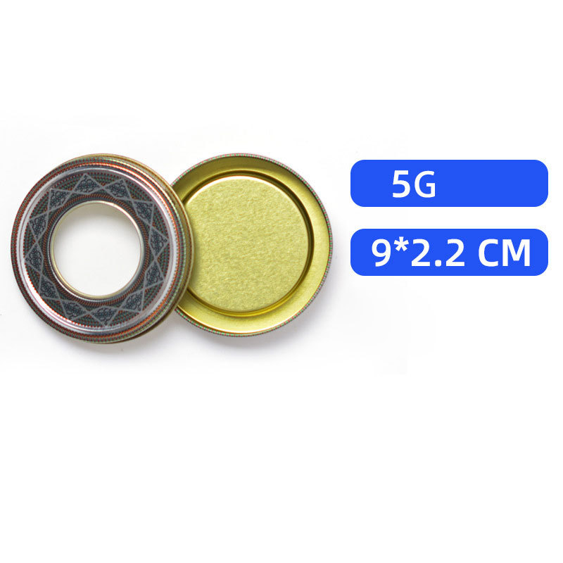 เงิน 5g(D9*H2cm) 300ชิ้น/กล่อง