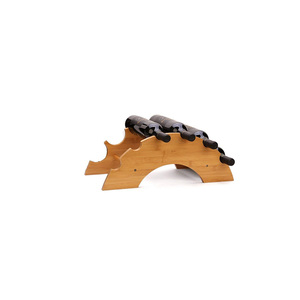 Porte-bouteilles à vin en bambou sur pied, support de table pour 6 bouteilles en bambou pour comptoir et <span class=keywords><strong>bar</strong></span> - Product Image 2