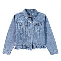 Veste en jean décontractée pour femme, manteau boutonné en denim, veste d'automne oversize pour femmes