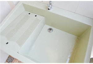 プラスチック製ランドリーシンク、頑丈な洗濯用キッチン/バスルームシンクキャビネット - Product Image 3