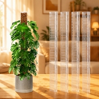 Support de fixation en plastique pour plantes, pour poteaux de mousse, bambou, lierre vert et diverses plantes grimpantes