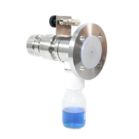 Vanne d'échantillonnage à bride fermée en acier inoxydable 316L sanitaire pour produits chimiques et pétroliers