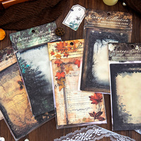 20 pièces/paquet Matériel Papier Errant Overture Série Rétro Manuel Décoration Matériaux 4 Sélections