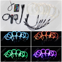 Kit de fibre optique pour plafond de voiture, source lumineuse LED RGBW 1,5 W 12 V 0,75 mm en plastique, 1 à 6 LED, étoile, étoile filante, indice de protection IP66, léger