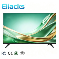 TV LED LCD Android 15 Smart 4K UHD Baru 32 40 43 50 55 65 75 85 98 Inch BT WiFi Nirkabel Layar Datar Televisi Rumah Hotel
