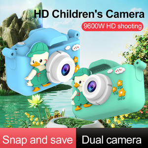 X35S dibujos animados pequeño pato doble lente Digital niños Cámara 48MP 2 pulgadas pantalla niños Cámara 1080P niños Selfie foto Cámara juguete para regalo - Product Image 3