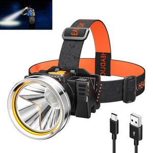 Linterna frontal LED ultraligera CITICITY, 3 modos, recargable, IP44, resistente al agua, con 40000 horas de duración, para caza, hogar, emergencias - Product Image 1