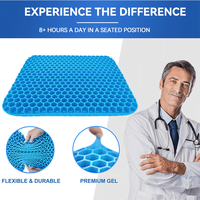 Nouveau coussin de siège de chaise de bureau amélioré, le plus récent coussin de siège en gel épais à conception en nid d'abeille à double gel modifié