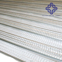Distributeur Matériaux de Construction Grillage Plâtre 3/4 ''600x2200mm Plaque Métallique Galvanisée Latte Haute Nervure pour Plafonds de Plâtrage