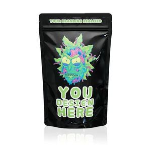 Source Pack personnalisé imprimé anti-odeur 3.5g feuille sac anti-odeur résistant aux enfants fermeture éclair en plastique comestible emballage Mylar sac - Product Image 4