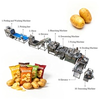 Chaîne de production de chips de pommes de terre de qualité supérieure, machine semi-automatique pour la production de chips de pommes de terre