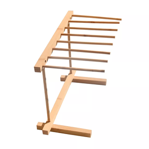 Séchoir à pâtes en bambou avec baguette de transfert et 12 barres facile à transférer pour sécher les pâtes et la cuisson - Product Image 3