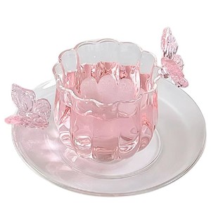 Tasse à thé en verre borosilicate haute résistance, motif jonquille, transparente, style nordique, design Princesse Française, pour la maison, le bureau ou le café - Product Image 5
