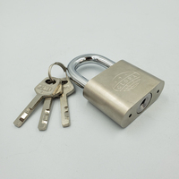 Cadenas de mode portable à clé ronde nickelée de 30mm avec lame de serrure de porte pour la maison ou le bureau