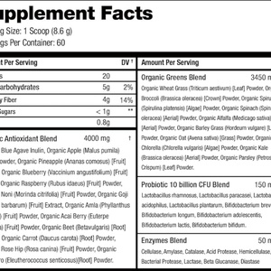 Étiquettes privées OEM/ODM, plus de 40 nutriments nourrissants, abondants fruits et légumes naturels, poudre alimentaire verte stimulante pour l'énergie - Product Image 2