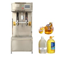 Machine de remplissage semi-automatique à 2 buses pour liquides, anti-goutte, pour bouteilles en plastique et en verre (huile)