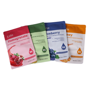 Masker Wajah Teh Hijau Mawar Label Pribadi Anti Penuaan Anti Kerut Dengan Kolagen dan Gliserin Melembapkan Perawatan Wajah - Product Image 2