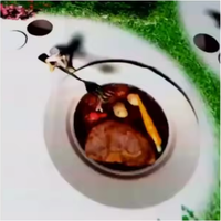 Système de projection de table 3D pour une expérience de restauration interactive