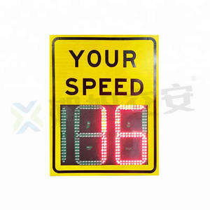 مسدس رادار شمسي Led فعال من حيث التكلفة, جهاز الحراسة ، علامة تحذير للحد من السرعة - Product Image 6