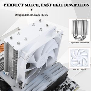 Thermalright Assassin X 120R SE blanc CPU refroidisseur pour PC de jeu PWM silencieux ventilateur dissipateur - Product Image 3