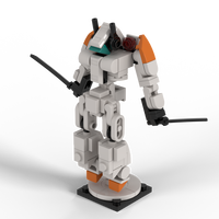 Ensemble de 102 pièces de blocs de construction robotisés transformables DIY Hunter Glow à double lame, jouet éducatif STEM pour l'assemblage et la construction