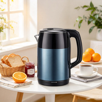 Bouilloire Électrique Portable en Acier Inoxydable 1500W Grande Capacité pour la Maison et le Bureau – Idéale pour Préparer du Thé – Offre Spéciale