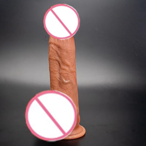 Juguete sexual de silicona suave de 20cm, pene, consolador de piel Real con ventosa, consolador gordo realista de sensación Real para mujeres - Product Image 5
