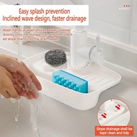 Égouttoir de robinet en Silicone organisateur d'évier pour salle de bains cuisine organisateur d'évier pour savon éponge brosse épurateur