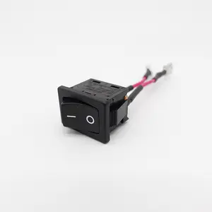 High Quality Motorcycles Mini Boat Electrical Marine Battery Switch with 187 250 Quick Disconnect Terminal Wire Harness