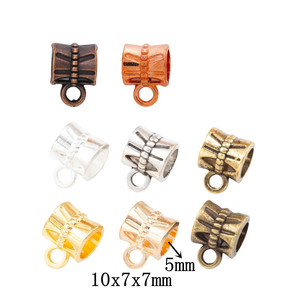 Accesorios de joyería de lujo de aleación de Zinc Retro DIY, cuentas de tres vías, pulsera de agujero grande colgante único, cierre de joyería, fianza - Product Image 3