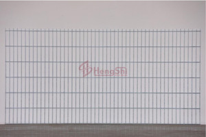 Luxus-Gartenzaun: Details zum Doppelstabmattenzaun, Gittermatten, Doppelstabmatten-Zaun in Grau mit Eckpfosten für den Garten - Product Image 6