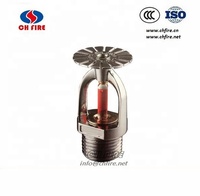 Sprinkler Kebakaran Katup Hijau dengan Nosel Semprotan Sprinkler Bola Kaca
