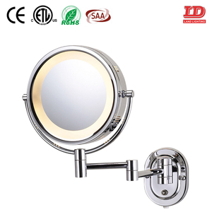 <span class=keywords><strong>Espejo</strong></span> LED para maquillaje, <span class=keywords><strong>espejo</strong></span> de tocador con doble montaje en <span class=keywords><strong>pared</strong></span>, <span class=keywords><strong>plegable</strong></span>, con luz, táctil, 10x - Product Image 2