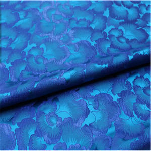 Vải gấm chất lượng cao dệt <span class=keywords><strong>jacquard</strong></span> họa tiết lá màu xanh sáng bóng, sản xuất truyền thống Trung Quốc, dành cho áo khoác kimono nam nữ - Product Image 4
