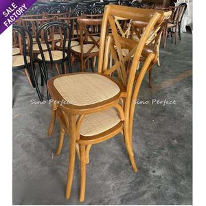 뜨거운 판매 프랑스 스타일 스택 패브릭 라운드 백 단단한 나무 결혼식 이벤트 루이 의자 - Product Image 2