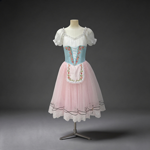 Traje de Ballet Fitdance La Fille Mal Garde Lise, Vestido de Ballet Romántico con Corsé de Manga Corta Abullonada y Tutú de Tul Rosa para Niñas - Product Image 4