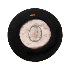 2025 Oem haute qualité Boina chapeau <span class=keywords><strong>béret</strong></span> en cuir pour petite fille avec doublure en laine motif uni pour les fêtes d'hiver en plein air - Product Image 6